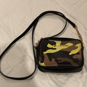 Michael Kors Jet Set Camo Crossbody Purse